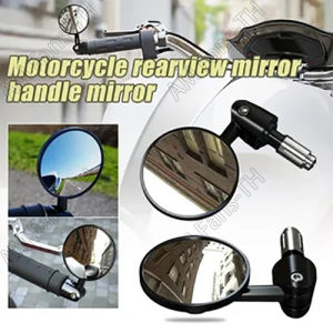 กระจก | ปลายแฮนด์กลม กระจก ทรงกลม อลูมิเนียม คลาสสิก กระจกมองหลัง | ติดตั้งได้ทุกรุ่น เเฮนด์เดิม/เเฮนด์เดิม |