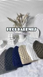 Baceno Peci Sholat Pria Dewasa Model Rajut Handmade Benang Katun