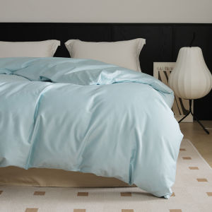 100% Pure Cotton Long Staple Pillowcase Single Piece Hotel Style Bedding Cover Skin Friendly Solid Color Fabric from China
