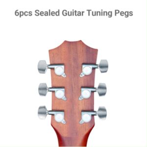 3L 3R acoustic electric guitar knob tuning key pegs chrome square head fully enclosed pegs