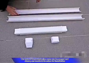 Never Broken 3"x2.5" - High-strength PVC Copper Pipe Cladding/Molding Set for Aircon Good for 1hp - 2hp
