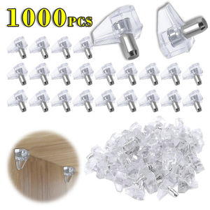 10/1000PCS Triangle Laminate Fixing Nails Transparent Shelf Nails Home Cabinet Closet Glass Panel Bracket Home Hardware