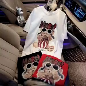 Aó thun cộc tay in hình gấu dễ thương dành cho bạn Nữ LCXA257