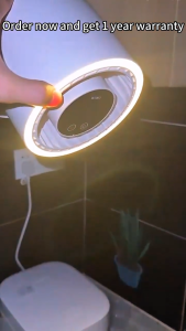 Anvers C1 Portable Wall Mount Fan with LED Light 3600mAh Silent Desk Turbo Air Circulation