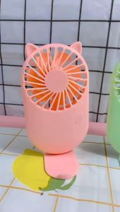 Gratis Ongkir - Kipas Angin Portable 2 IN 1 Cute Pocket / Mini Fan USB Cooling / Fan Desktop Hand