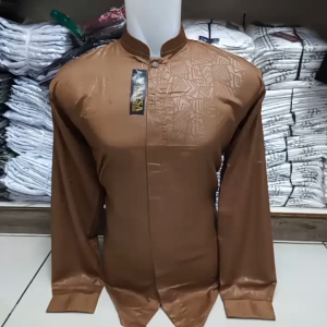 KEMEJA KOKO PRIA LEGAN PANJANG KATUN EMBOS PREMIUM / BERKUALITAS / MODREN /TERLARIS BY RIZKY YM NEW