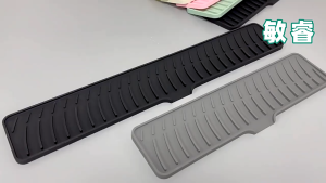 Silicone Kitchen Sink Splash Guard 60/42x10cm Faucet Mat Narrow Kitchen Sink Splash Guard Faucet Handle Drip Tray