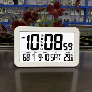 Living Room Digital Clock Luminous Wall Clock Digital Clock Desktop Temperature and Humidity Alarm Clock Minimalist Creative Desktop For Home