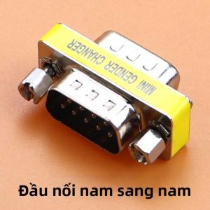 1 Chiếc DB9 9Pin Bộ Chuyển Đổi Giới Tính Adapter Nam Sang Nam/Nữ RS232 Nối Tiếp Mini Com Cổng Kết Nối Cắm Cho Giao Tiếp Nối Tiếp