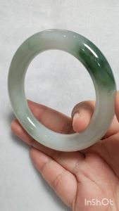 Jadeite Jade Bangle 50.8mm 缅甸A货翡翠 [50.8圈口 圆条手镯] - FC-SZ-028