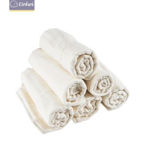 Elbabant ผ้าอ้อมผ้านิ่ม100% 10ชิ้น ผ้าอ้อมเด็กผ้าฝ้ายนุ่มซึมแห้งเร็ว