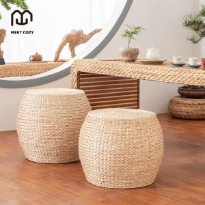 [เก้าอี้] 22/32H วัสดุธรรมชาติ เบาะรองนั่ง สตูลเตี้ย #1 B-D801