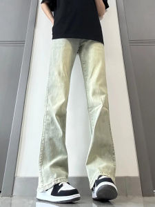 Summer American Streetwear Rugged Slim Fit Tapered Flare Jeans