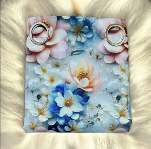 Yayamanin 3D Peonies Ring Curtains
