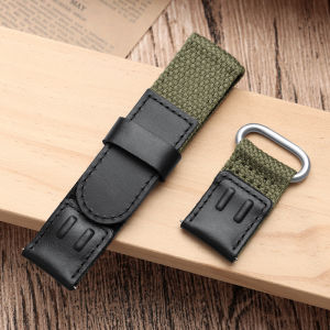Watch Band For OMEGA For SEIKO Nylon Leather Quick Release Army Military Style Sport Wrist Straps For Men Women 19mm 20mm 22mm