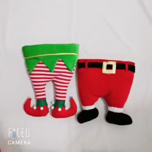 KEDAIBUTIK (TNS02) Topi Sinterklass Bentuk Celana Unik Lucu Dekorasi Natal Santa Claus/ Merry Christmas Hat