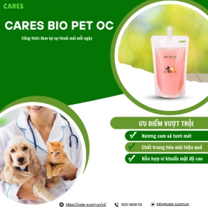 CARES BIO PET OC (Túi Refill) - Khử mùi thú cưng