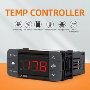 Digital Temperature Controller 220V Cool Heat Switch Refrigerator Refrigeration Defrost Thermostat Sensor