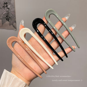 Minimalist Modern U-Shaped Hair Pin Female Back Head Updo Pin Hair Clasp Cheongsam Han Dynasty Hairpin Elegant Headdress Fall and Winter