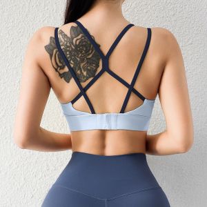 สปอร์ตบราไร้ตะเข็บแบบกระชับสูงสำหรับผู้หญิง: บราแบบไร้ตะเข็บ ป้องกันการกระแทกและหย่อนคล้อย ดีไซน์แบบเรเซอร์แบ็ค เหมาะสำหรับวิ่ง โยคะ และออกกำลังกาย ให้ลุคเซ็กซี่