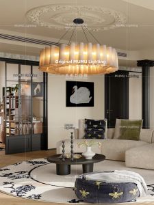 MUMUDENGSHIGUAN | Vintage Creamy Creative Designer Chandelier