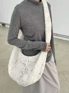 2025 New Lace Wanderlust Slant Bag Large Capacity Commute Fashion Versatile Single Shoulder Bag Casual Underarm Bag