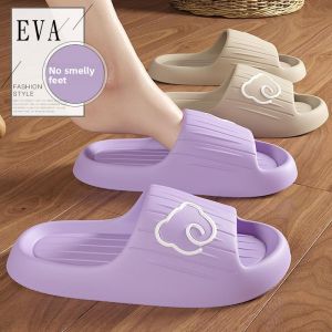 MONLEYTA | Ladies Indoor Home Slippers 2025 New Summer Bath Anti-slip Home Quiet EVA Deodorant Cool Slippers Female Elegant Style EVA