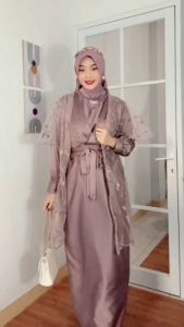 Dress Violin Silk Maxmara Luxury Tile Brokat Obi Belt Kimono Full Payet Gamis Kondangan