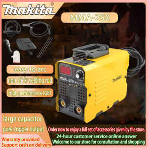 MMA-250 Portable Inverter Welding Machine Newly Upgraded Digital Display Welding Machine Easy Arc Start Non-stick Welding Rod and Comes with a Full Set of Welding Machine Accessories