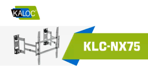 Kaloc NX75 32"-75" Full Motion Split Wall Plate Corner TV Wall Mount Adjustable Swivel Bracket for Corner Installations
