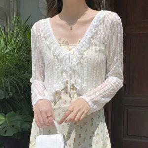 Lace Short Cardigan Women Shawl Coat Summer Breathable Gentle Top