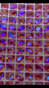 พลอยเทียมวัสดุ K9 พรีเมียม สายทัวร์มาลีนหลากสี’ไฮไลท์ชุดหลอดไฟ‘ มีหลายรูปทรง เครื่องประดับพลอยเทียม