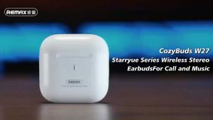 Remax  W27 หูฟังบลูทูธ หูฟังไร้สาย หูฟังสเตอริโอในหูแบบครึ่งตัว บลูทูธ5.4 ของแท้100%