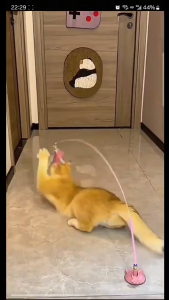 Cat Teaser Toy Strong Suction Cup Long Rod Feather Bell Detachable Interactive Cat Toy