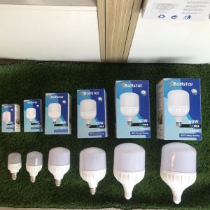 【COD&Ready】Rohstar energy-saving light bulb household super bright e27 screw screw lighting lamp warm /white light high power indoor small chandelier.