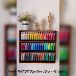 "Ready Stock" Mont Marte Acrylic Paint Acrylic Painting Set Signature Acrylic Color 36ml -18/24/36/48 colors
