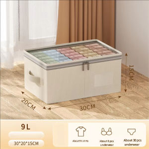 Large Capacity Clothing Storage Box Foldable Quilt Organizer Box With Lid Pants Sweater Storage Box With Zipper For Home Travel