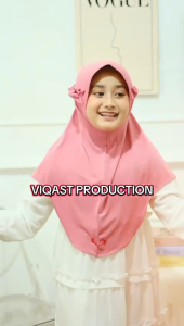 Kerudung Anak Perempuan Bergo Pet Khalisa Size 5 - 10 Tahun Jilbab Anak Sekolah Hijab Anak Tanggung