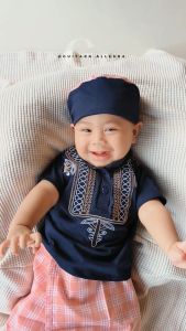 Baju Koko Bayi Laki-Laki 6-12 Bulan Azhari Set