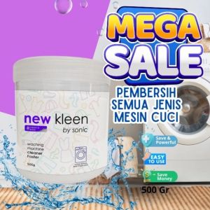 NEW KLEEN STAIN REMOVER WASHING MACHINE PEMBERSIH MESIN CUCI 500GR / PEMBERSIH DALEMAN MESJN CUCI / PEMBERSIH SEMUA KOTORAN MESIN CUCI / PEMBERSIH SERBAGUNA / DETERGEN SERBAGUNA / SERBUK AJAIB
