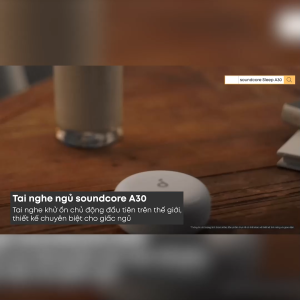 Tai nghe ngủ Soundcore Sleep A30 |Theo dõi giấc ngủ | Làm dịu tiếng ngáy | Âm thanh sóng não AI