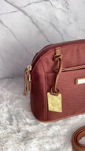 Phillipe Jourdan Domine Tas Selempang Wanita Maroon (Canvas)