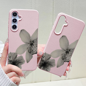Phone Case for Samsung Galaxy S26 S25 S23 Ultra S24 FE A57 A56 A55 A54 A53 5G A07 A06 A15 4G Cases Ink Wash Floral Vintage Luxe