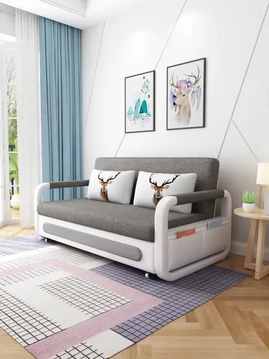 Dreame Sofas New sofa bed foldable pull out With lockers sofa bed