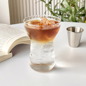 MaxPlus 400ml Drinking Glass Juice Cup Cold Water Bottle Drinking Juice Coffee Cups