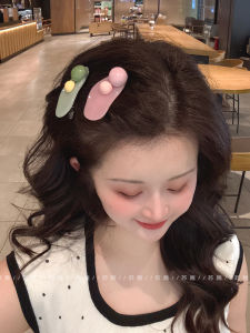 Cute Bean round Ball Hair Clips Womens Fringe Edge Clips Irregular Hair Accessories Duckbill Hair Clips Fashionable Hair Decorations