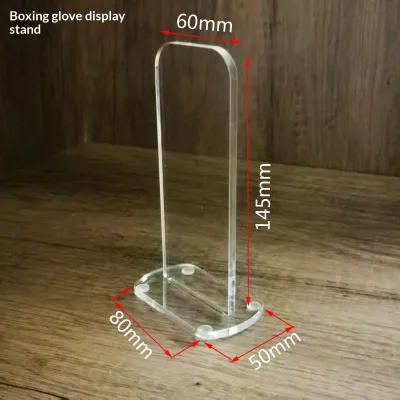 Hot 1PC Clear Acrylic Boxing Gloves Display Rack For Home Store Vertical Storage Stands Sports Glove Holders Desktop Organizer