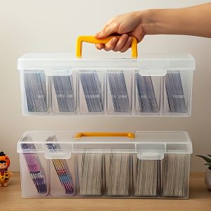 14-Piece Snap-Lock Transparent PP Storage Box Set — Large-Capacity Combo Pack (2 Large 12 Small) — Multi-Compartment Design wit