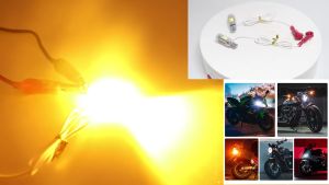 2 Buah T15 Led W16W Lampu Sein Sepeda Motor Dua Warna Lampu Siang Hari Aksesori Mobil Sepeda Motor Lampu Belakang Super Terang