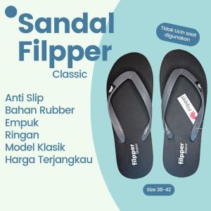 sandal japit filpper | sandal jepit cewek bahan rubber premium ringan dan empuk